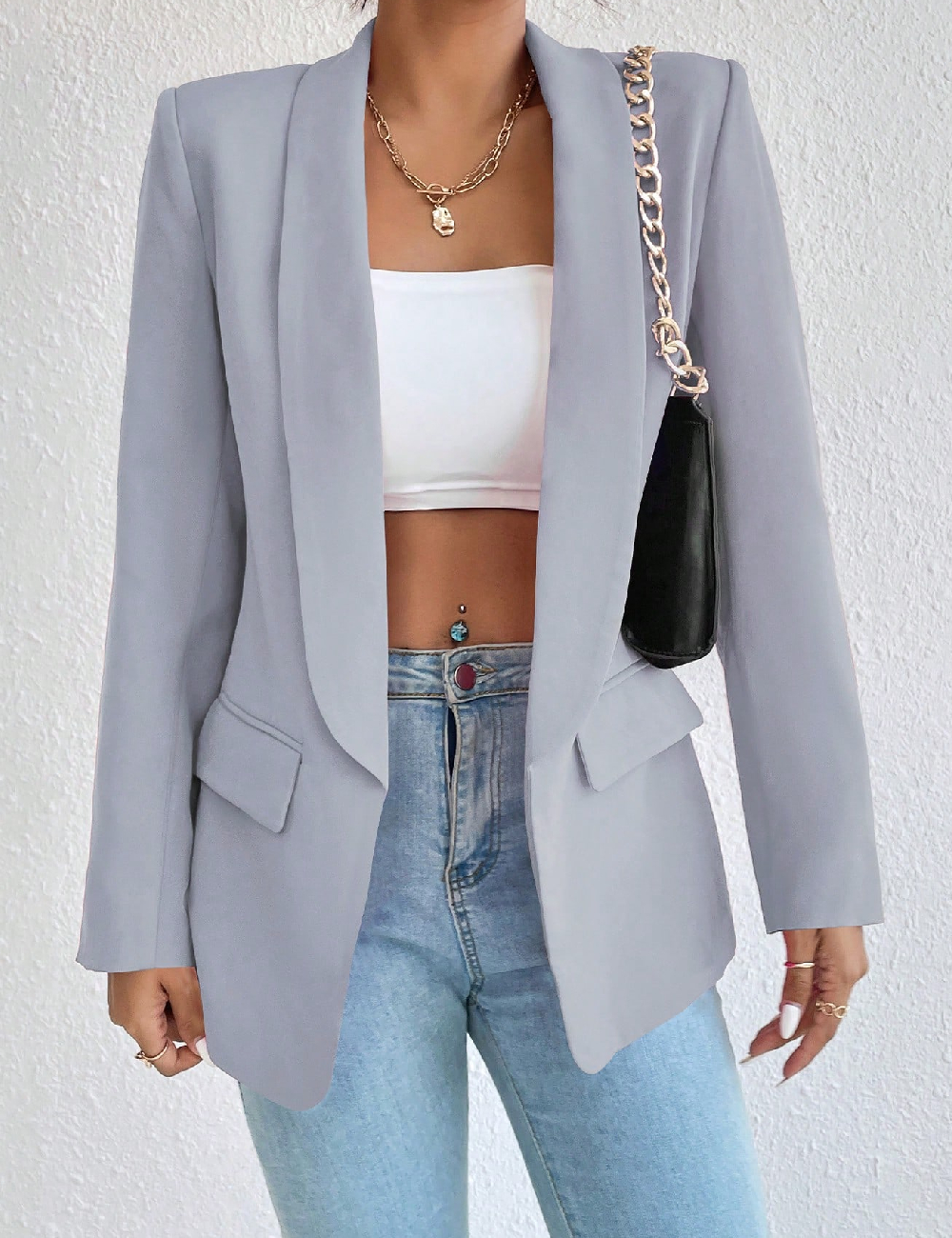 Blazer SHEIN, bleu