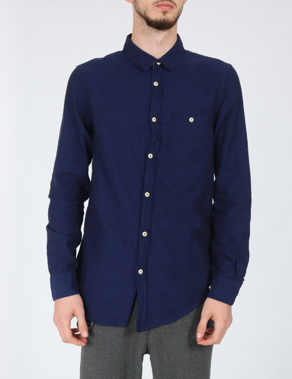 Camasa Bershka, bleumarin