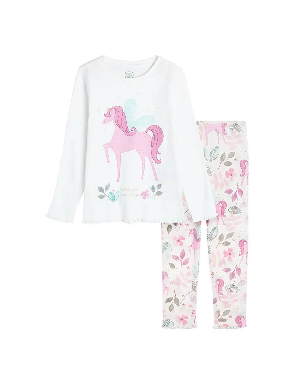 Pijama Cool Club, alb