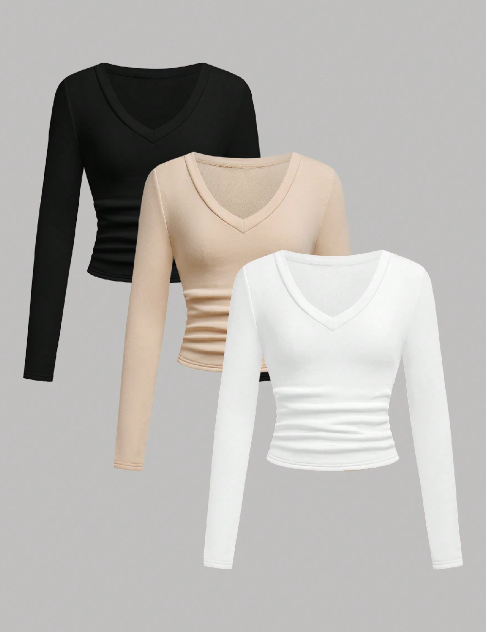 Set bluze 3 bucati Shein Kids, mix culori