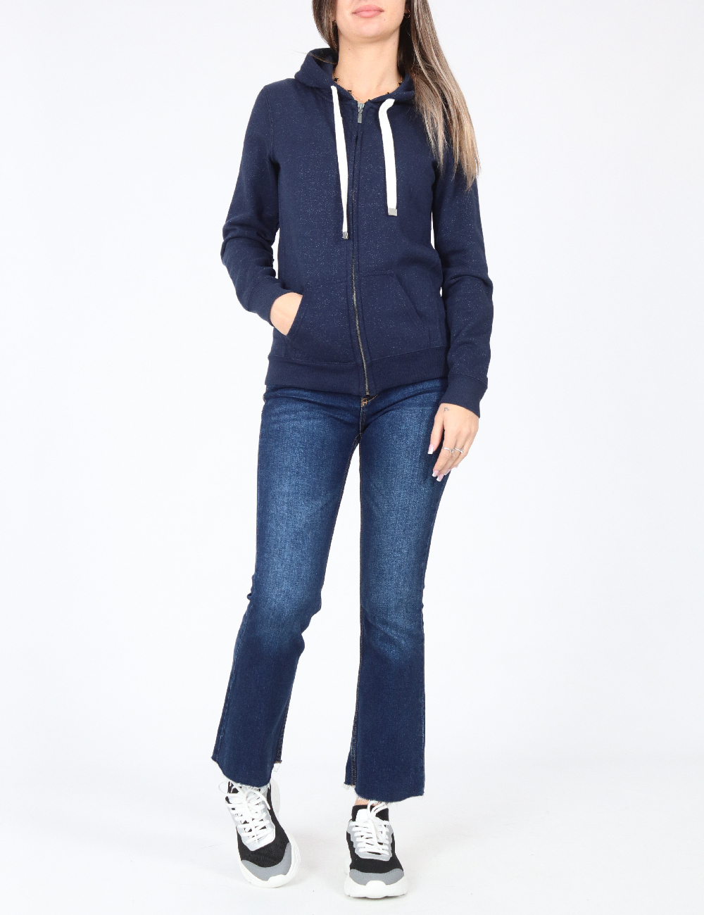 Hanorac Bershka, bleumarin