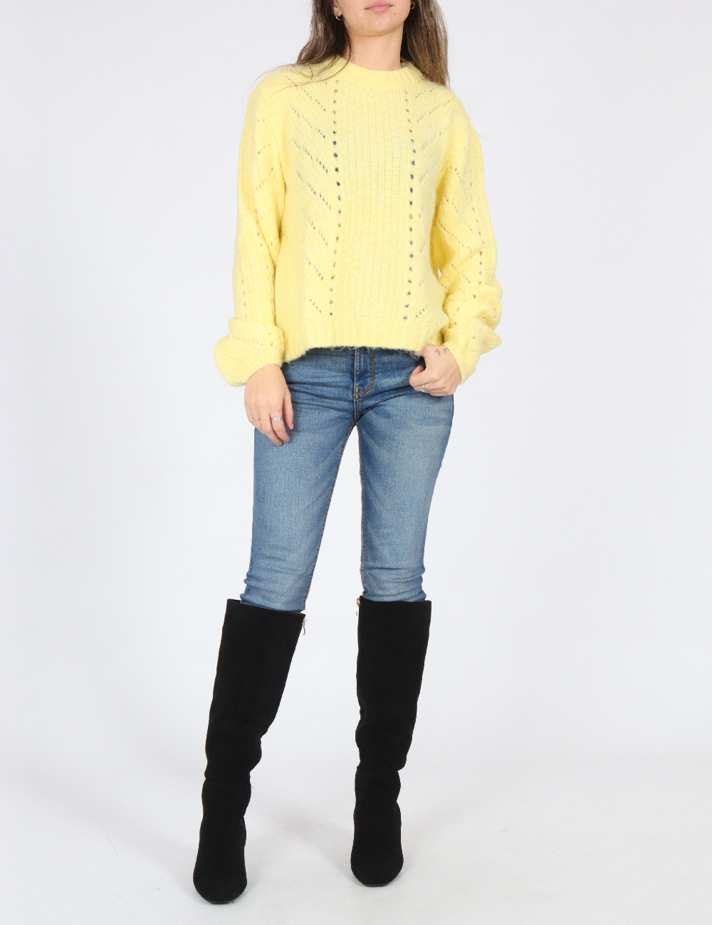 Pulover Bershka, galben