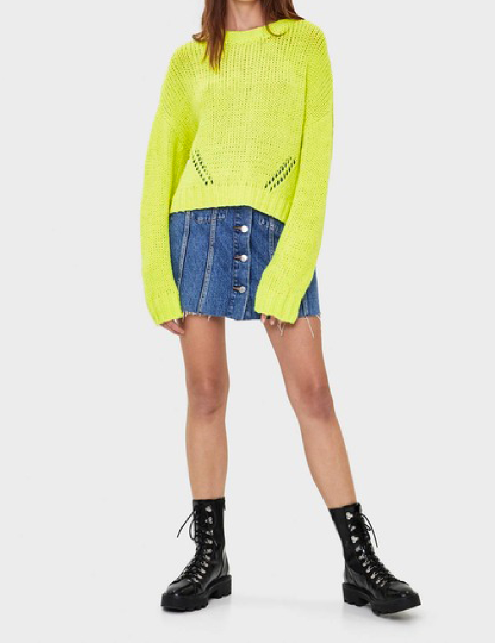 Bluza Oversize Bershka, verde