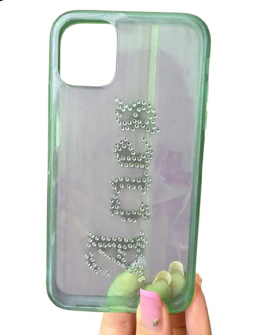 Husa Iphone 12/12 Pro Bershka, verde