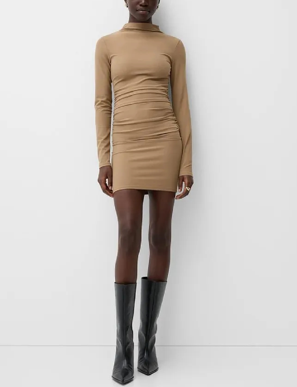 Rochie scurta Bershka, maro