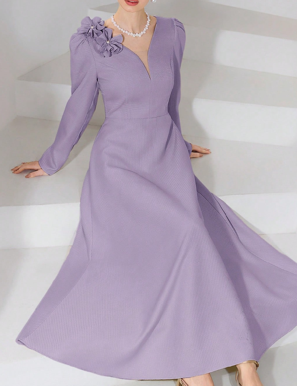 Rochie lunga SHEIN, mov