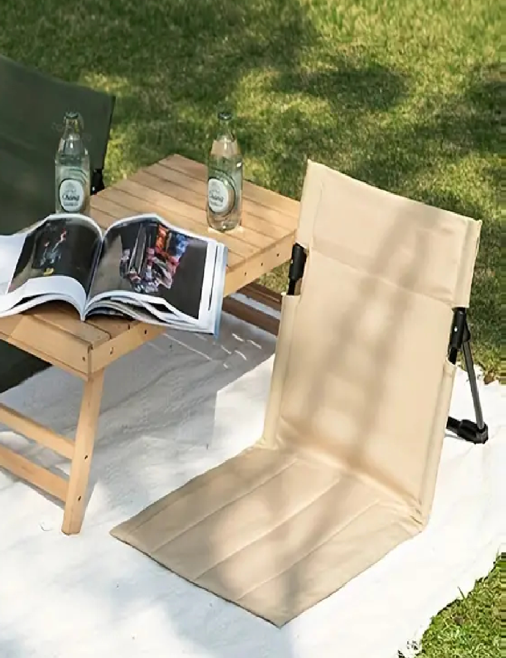 Scaun de camping pliabil  SHEIN, crem