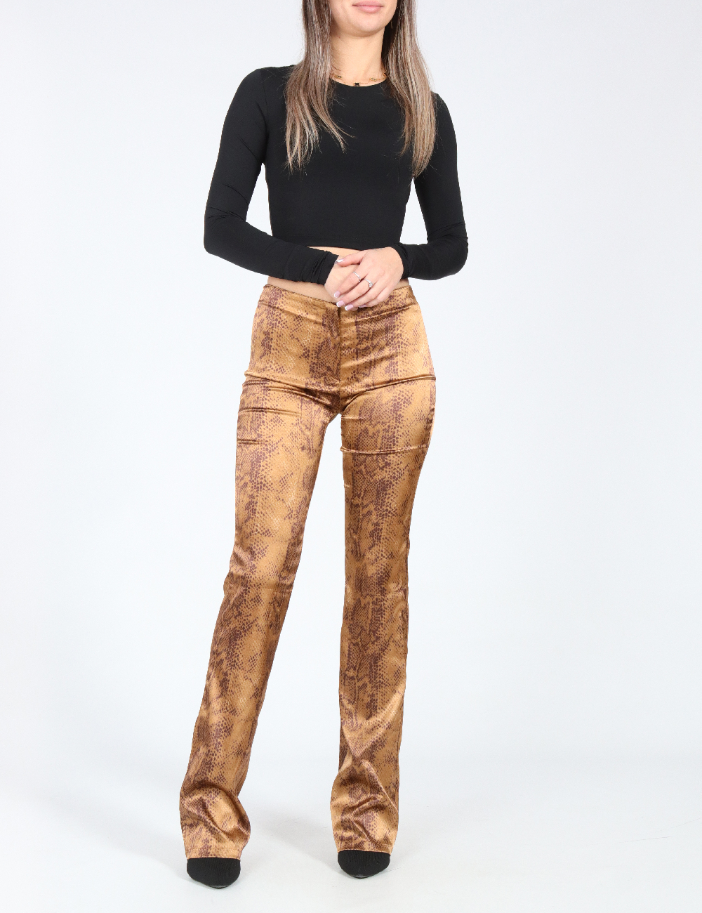 Pantaloni Bershka, imprimeu sarpe