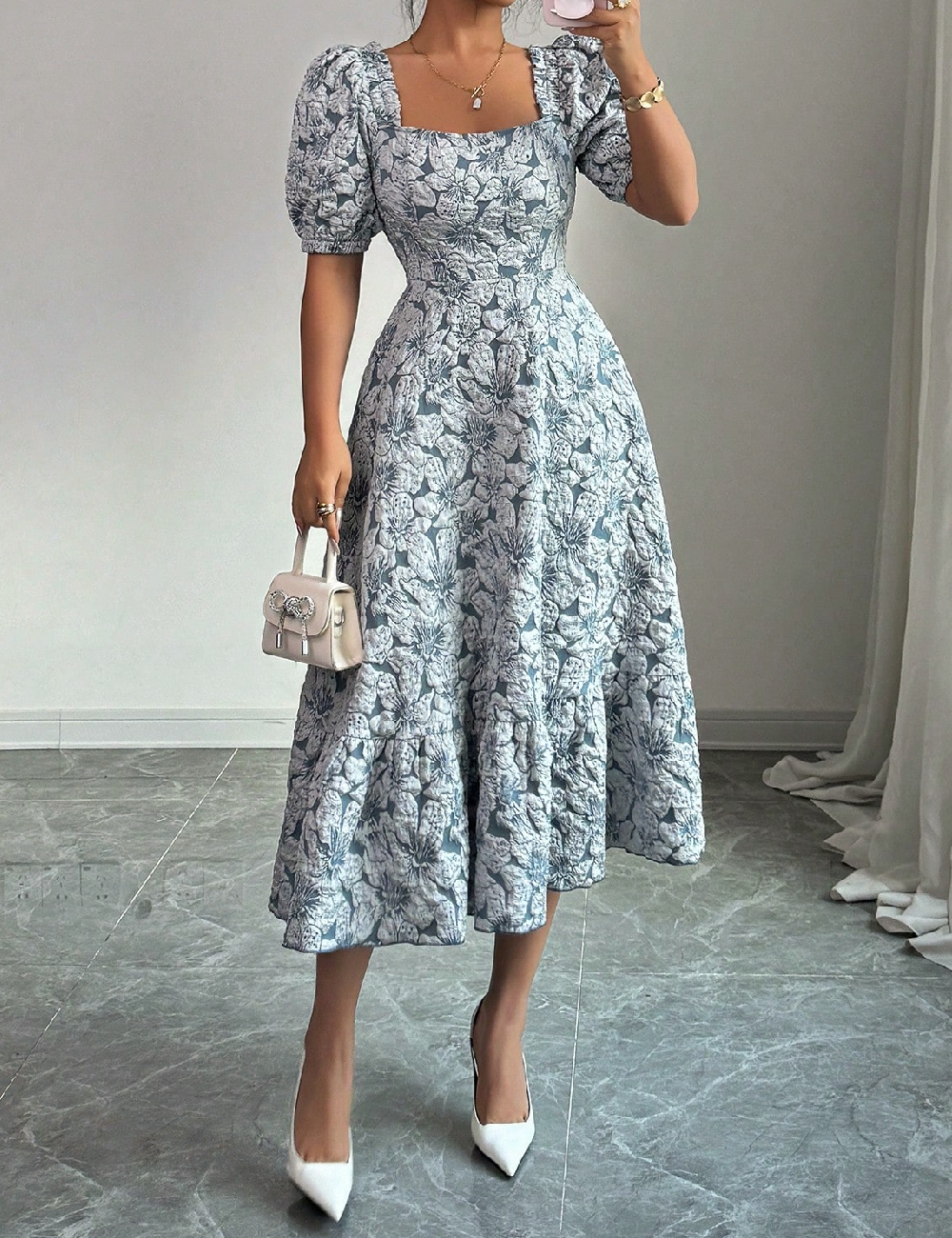 Rochie medie SHEIN, gri