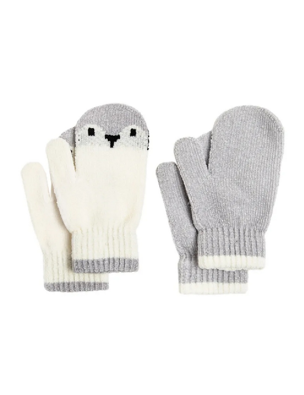 Set manusi 2 perechi Cool Club, gri/alb