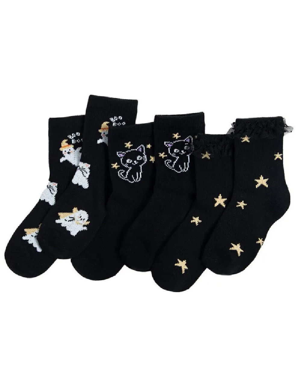 Set sosete 3 perechi Cool Club, negru