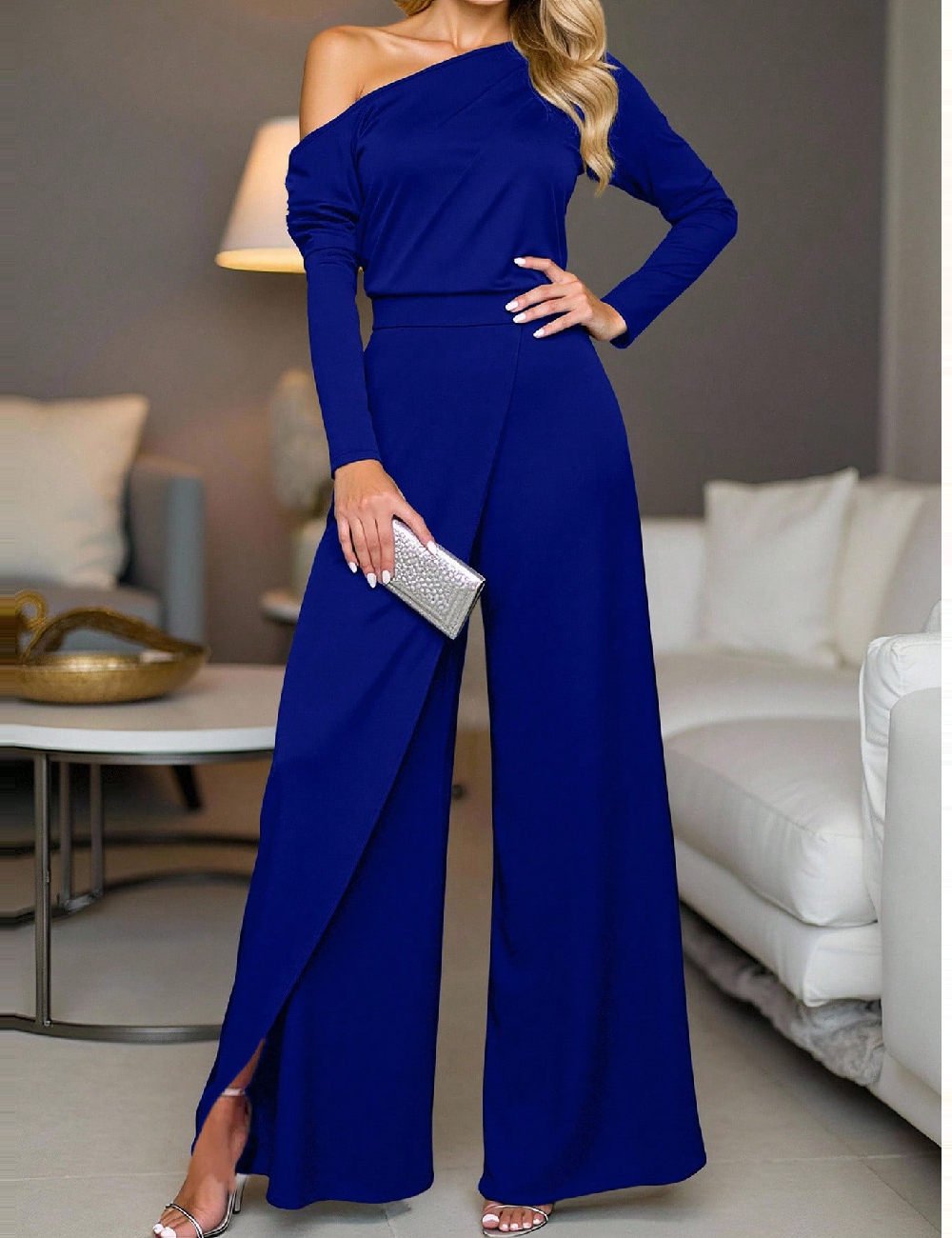 Salopeta SHEIN, albastru