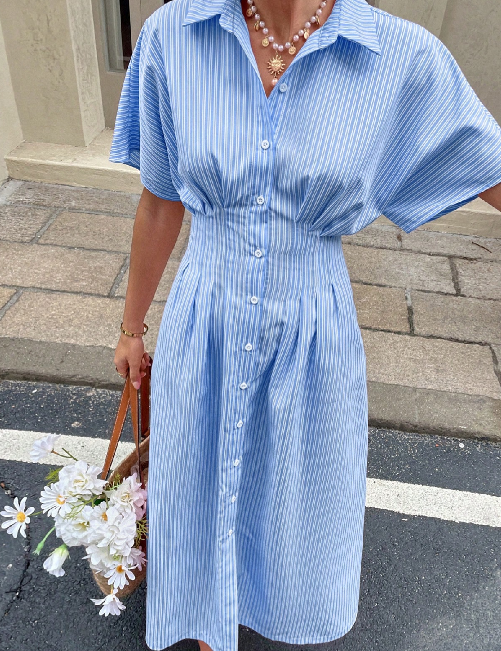 Rochie medie SHEIN, albastru