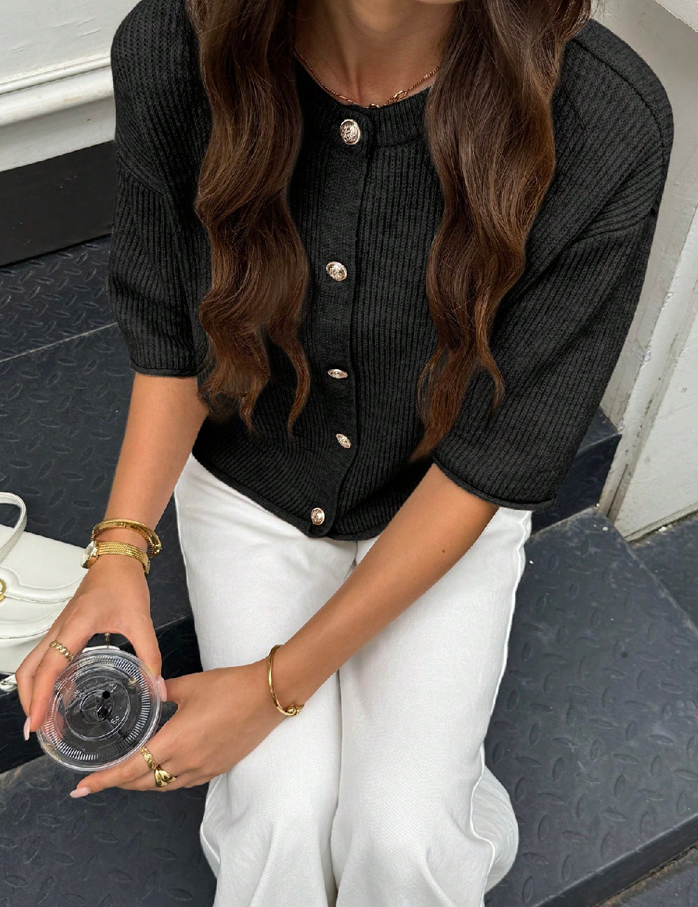 Cardigan SHEIN, negru