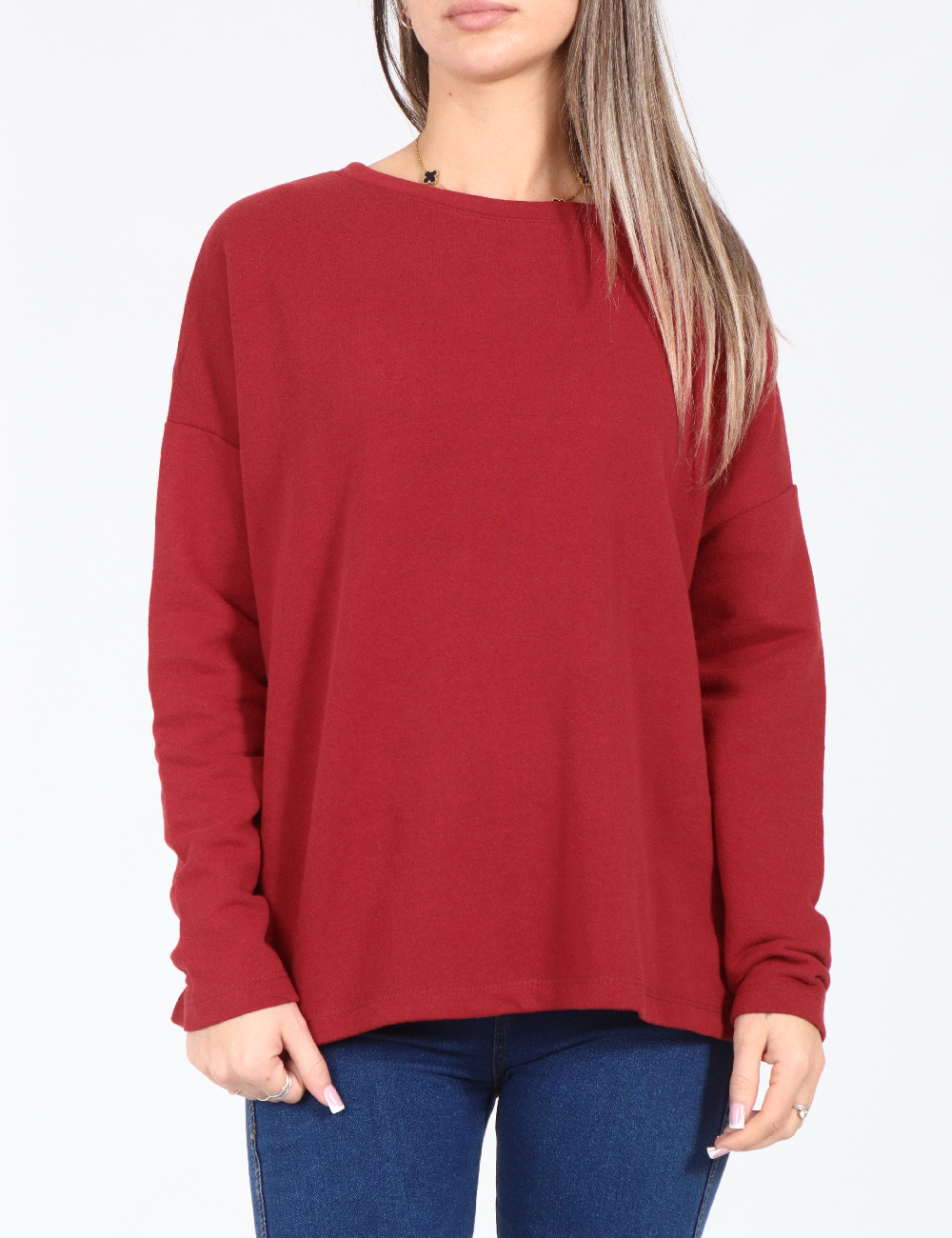 Bluza Pull&Bear, rosu