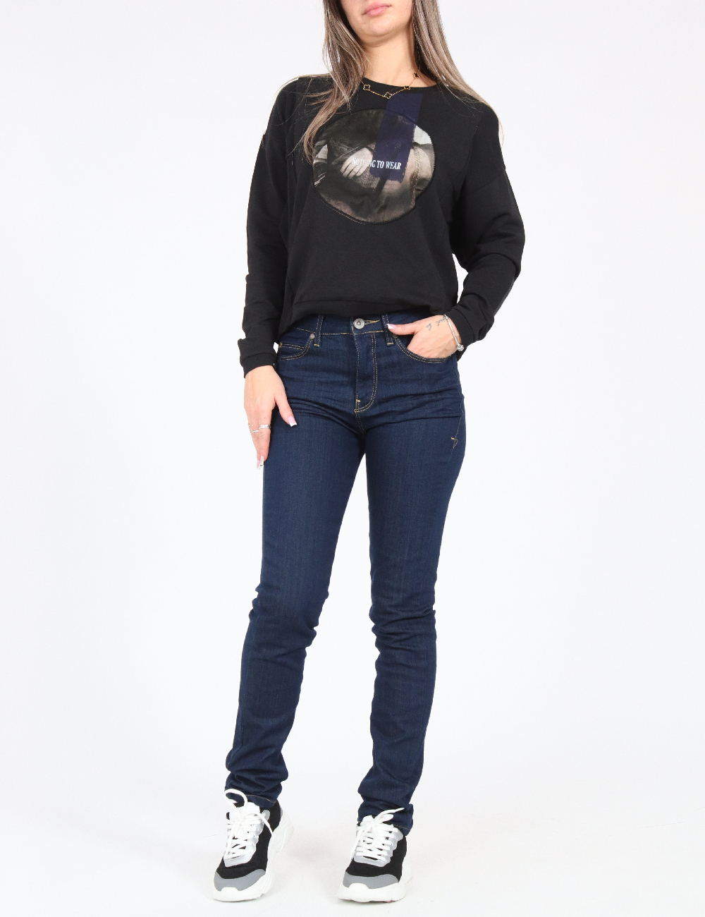 Blugi Bershka, bleumarin