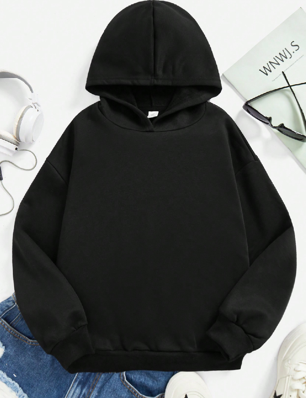 Hanorac Shein Kids, negru