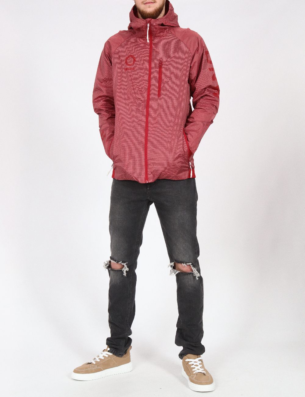 Jacheta Pull&Bear, rosu