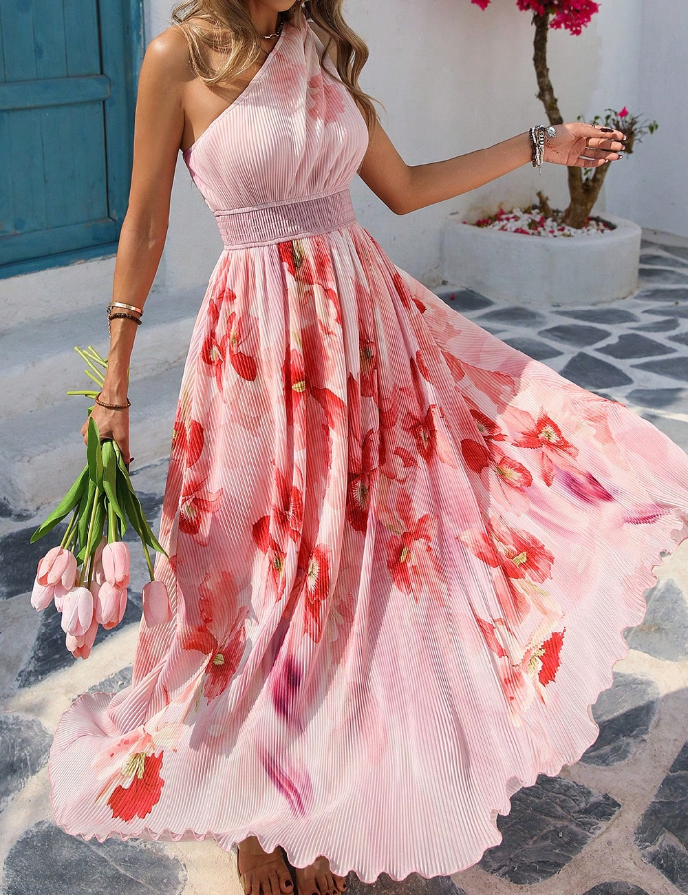 Rochie lunga SHEIN, floral print