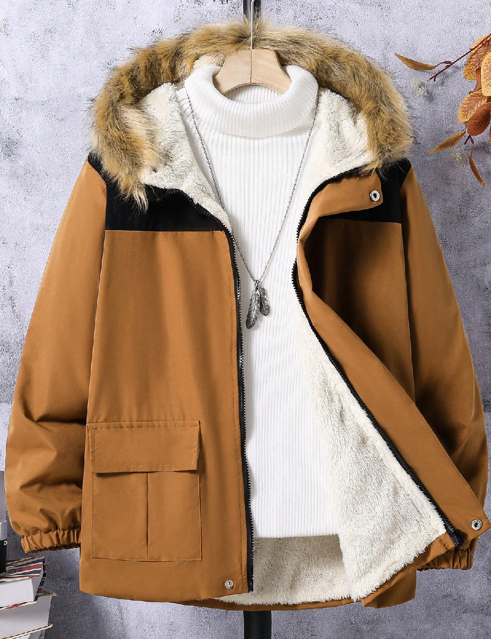 Geaca Shein Kids, maro