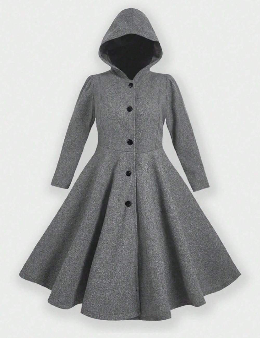 Palton SHEIN CURVE, gri