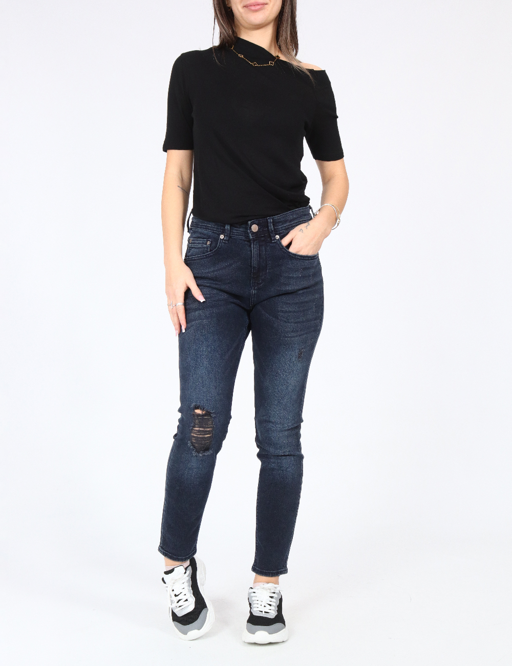 Blugi Pull&Bear, bleumarin