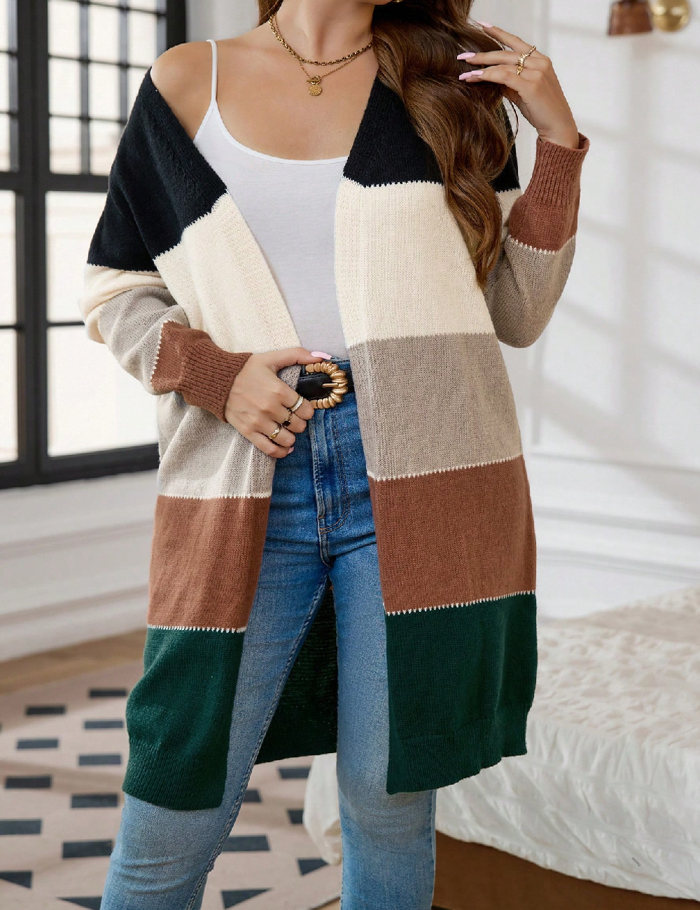 Cardigan SHEIN CURVE, mix culori