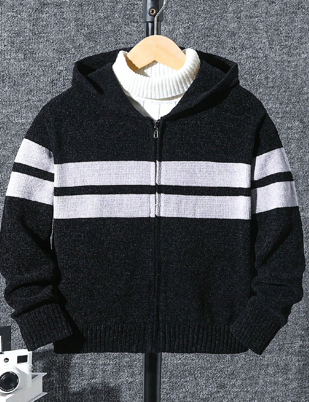 Hanorac Shein Kids, negru