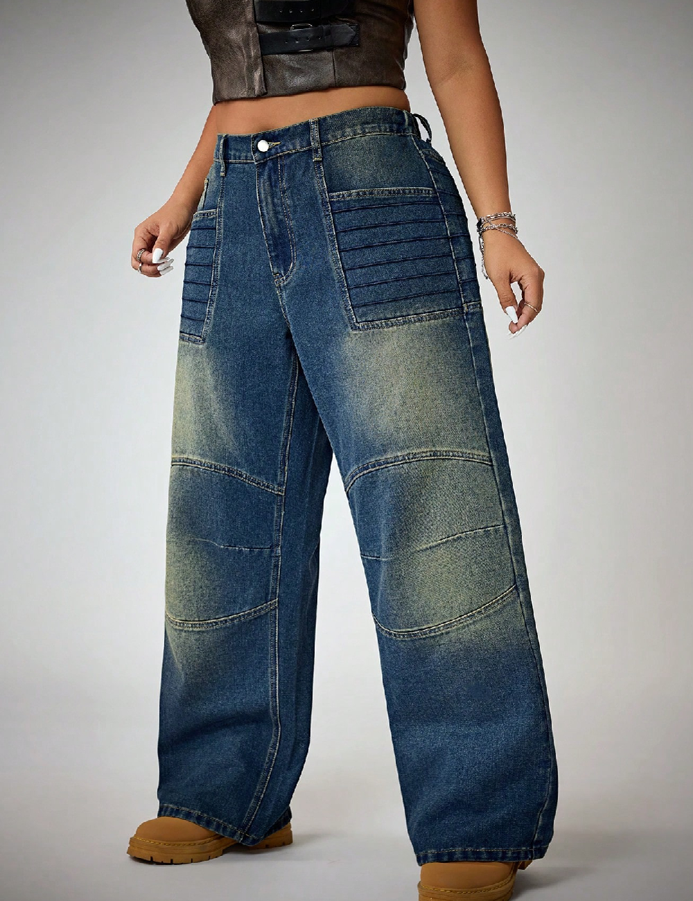 Blugi SHEIN CURVE, albastru