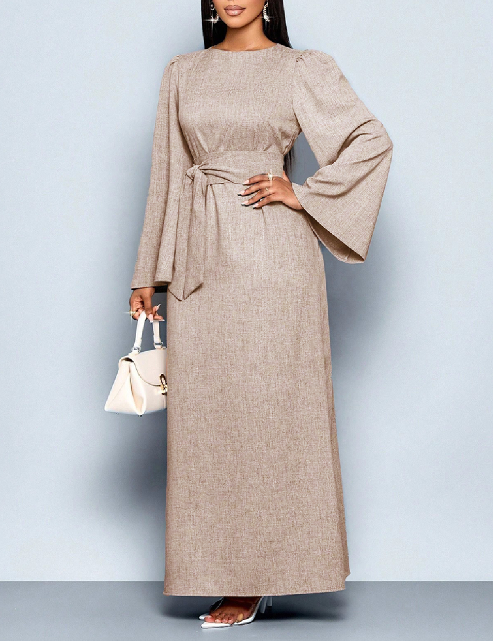 Rochie lunga SHEIN, bej