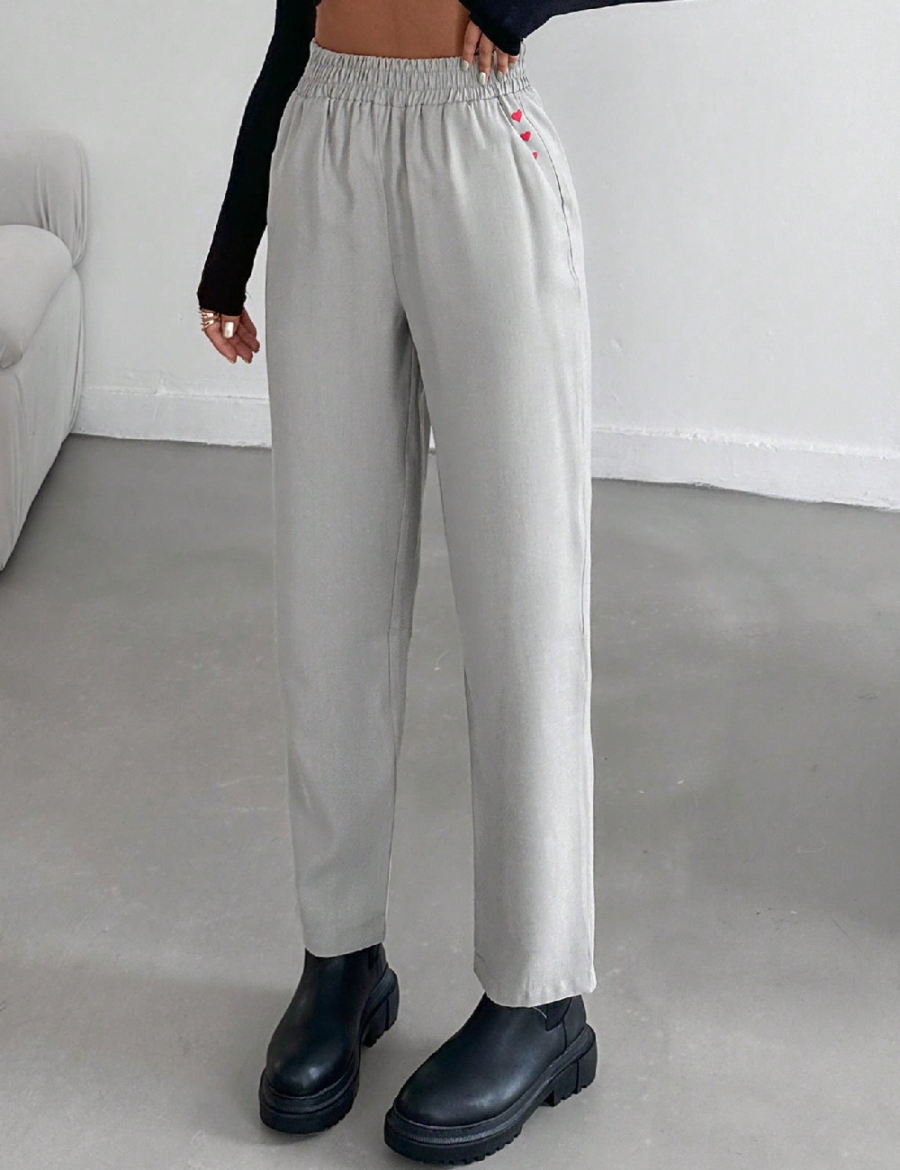 Pantaloni SHEIN, gri