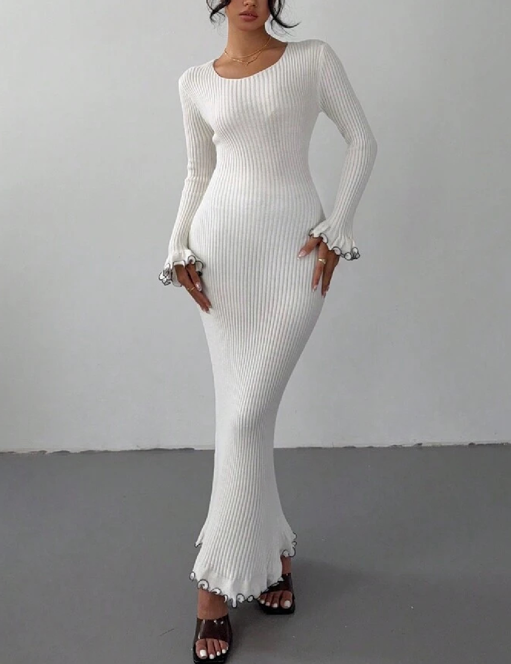 Rochie lunga SHEIN, alb