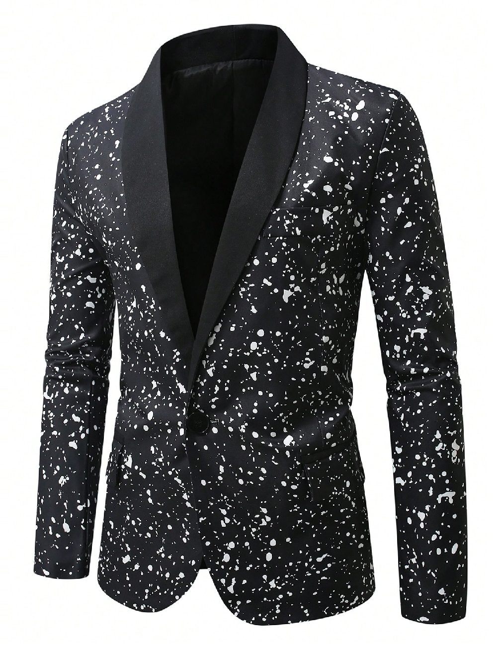 Sacou SHEIN Plus Size Men, negru