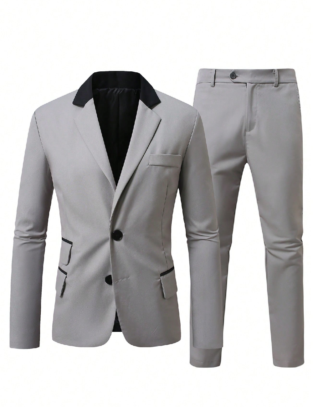 Costum SHEIN Plus Size Men, gri