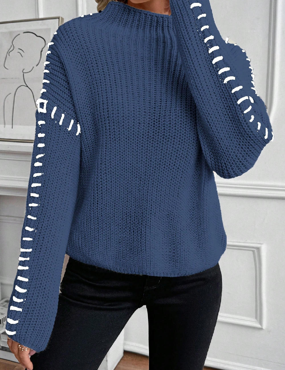 Bluza SHEIN, albastru