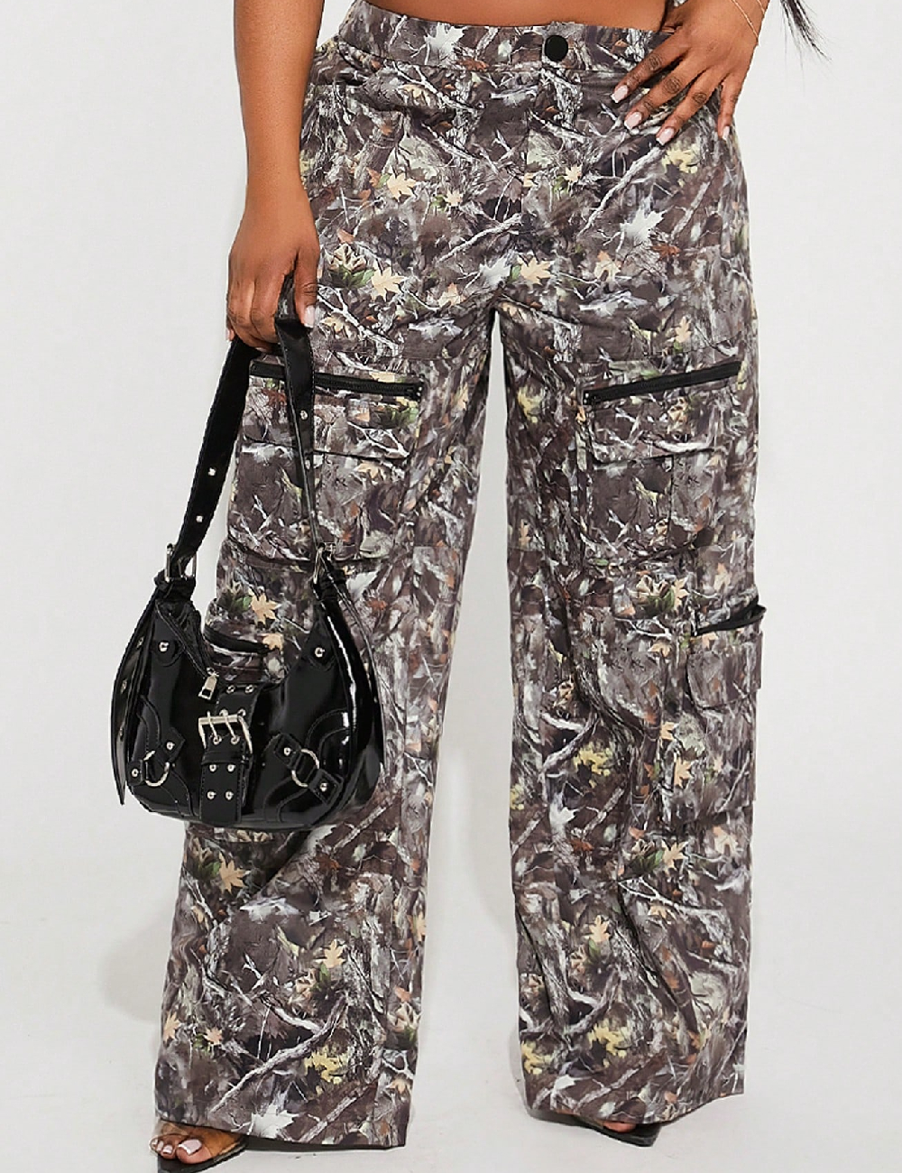 Pantaloni SHEIN CURVE, army