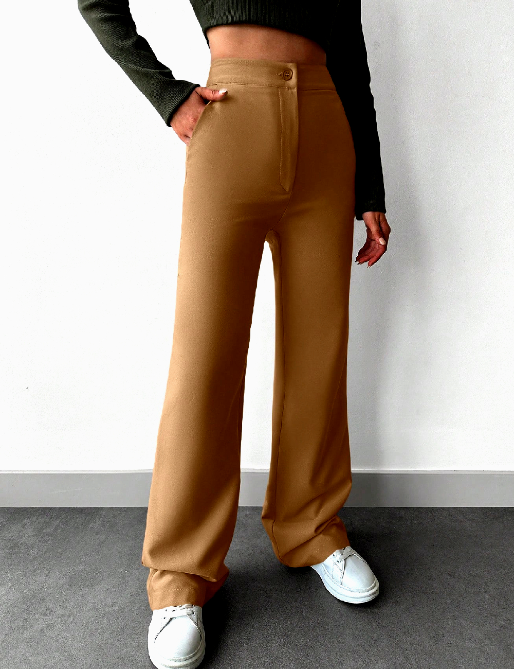 Pantaloni SHEIN, maro