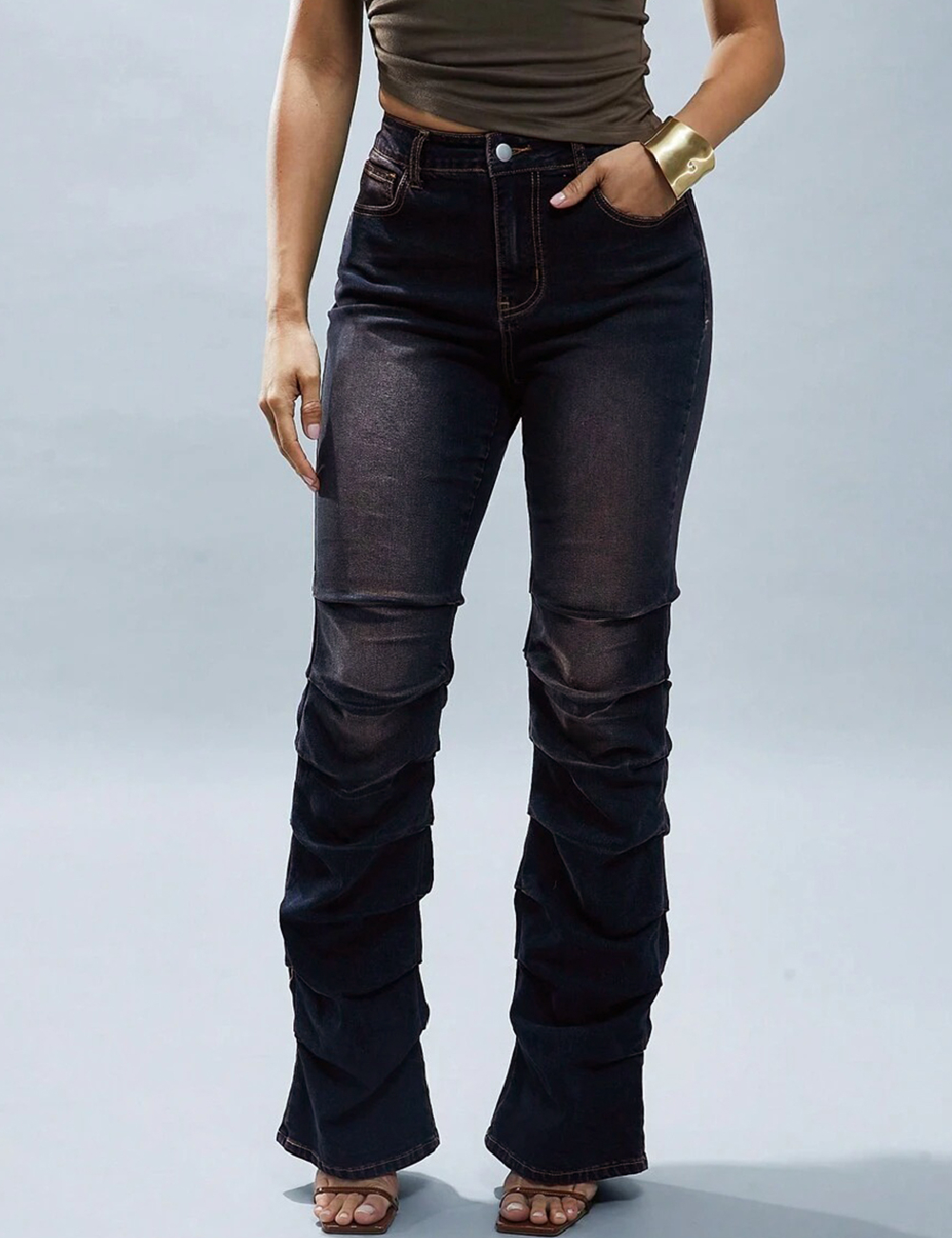 Blugi Haute, albastru/roz