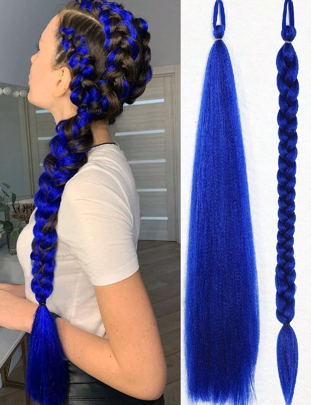 Extensie de par SHEIN, albastru