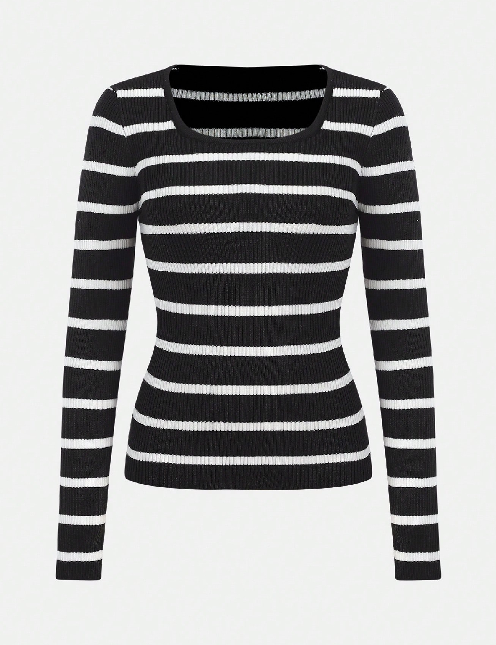 Bluza Shein Kids, negru/alb