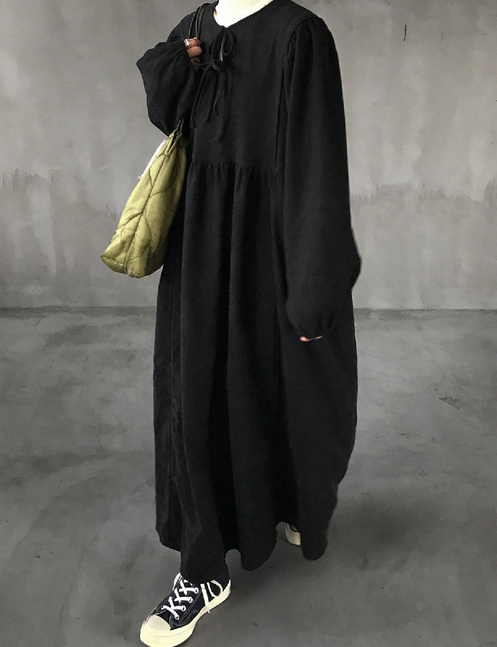 Rochie lunga Friful, negru