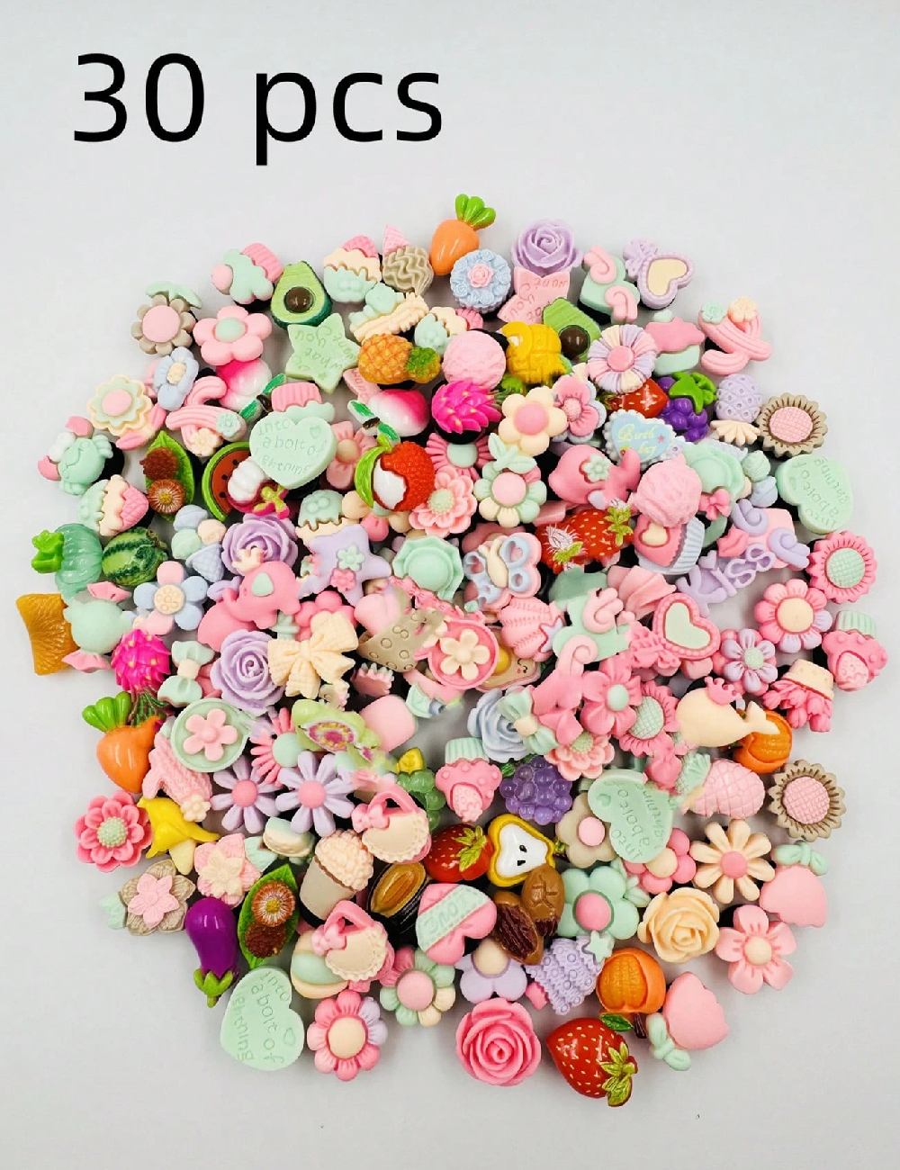 Set charmuri aleatorii pentru saboti SHEIN, mix culori