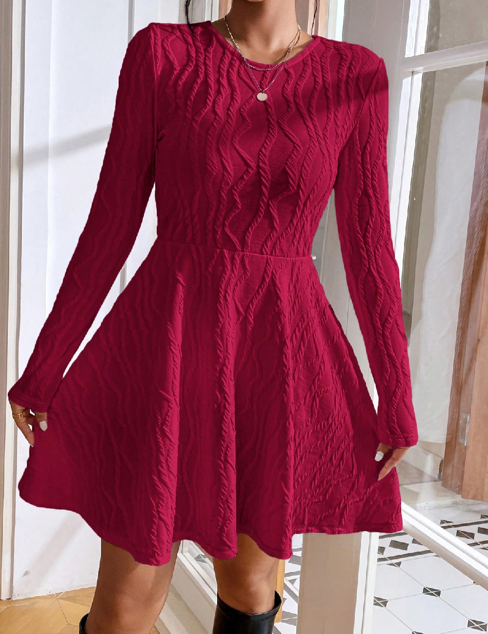 Rochie scurta SHEIN, magenta