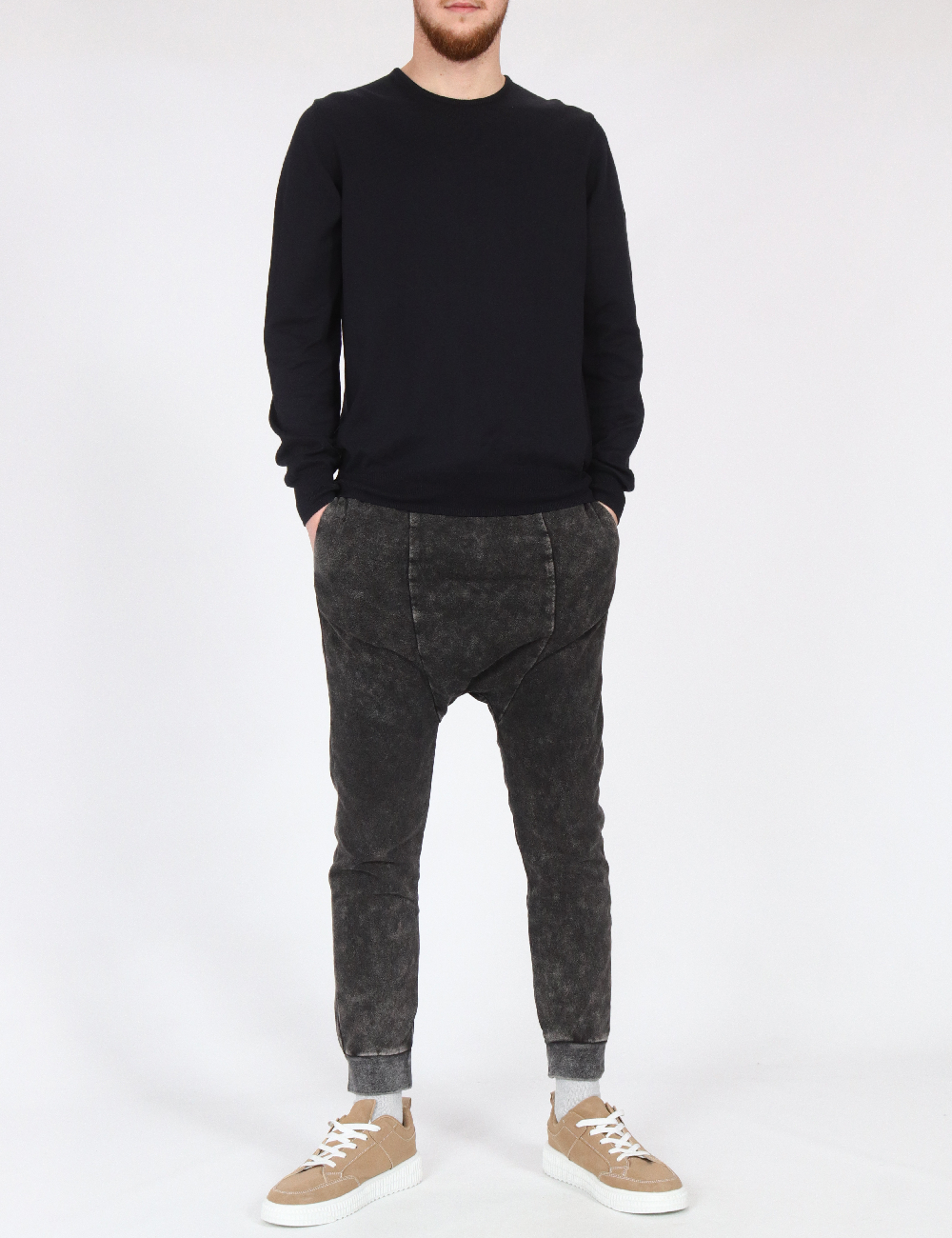 Pantaloni Pull&Bear, gri inchis