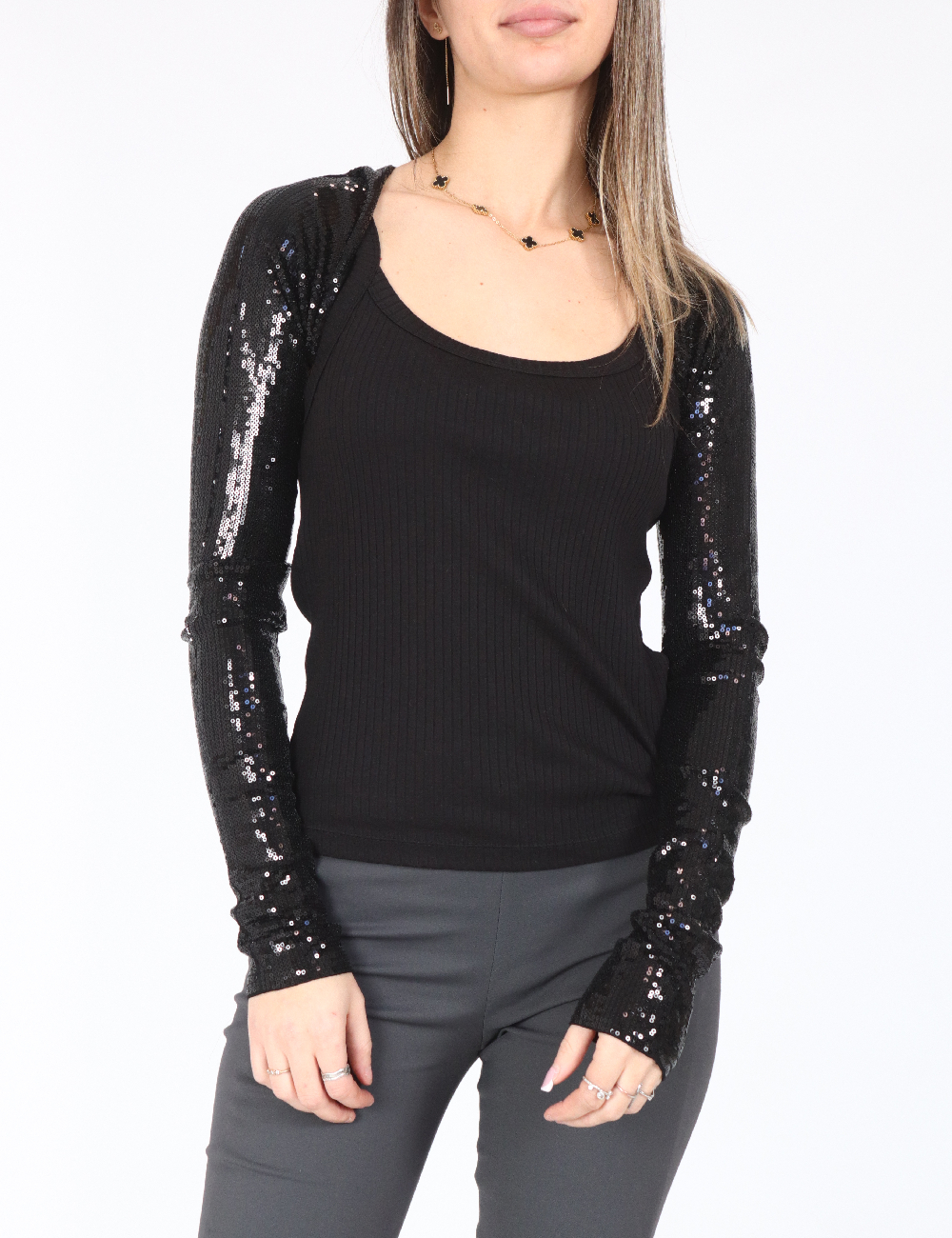 Bolero Bershka, negru