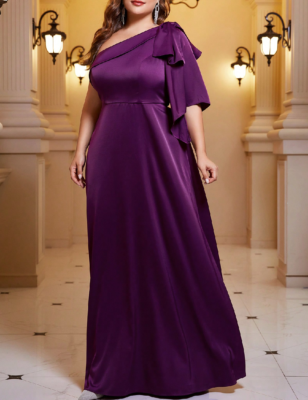 Rochie lunga SHEIN CURVE, mov