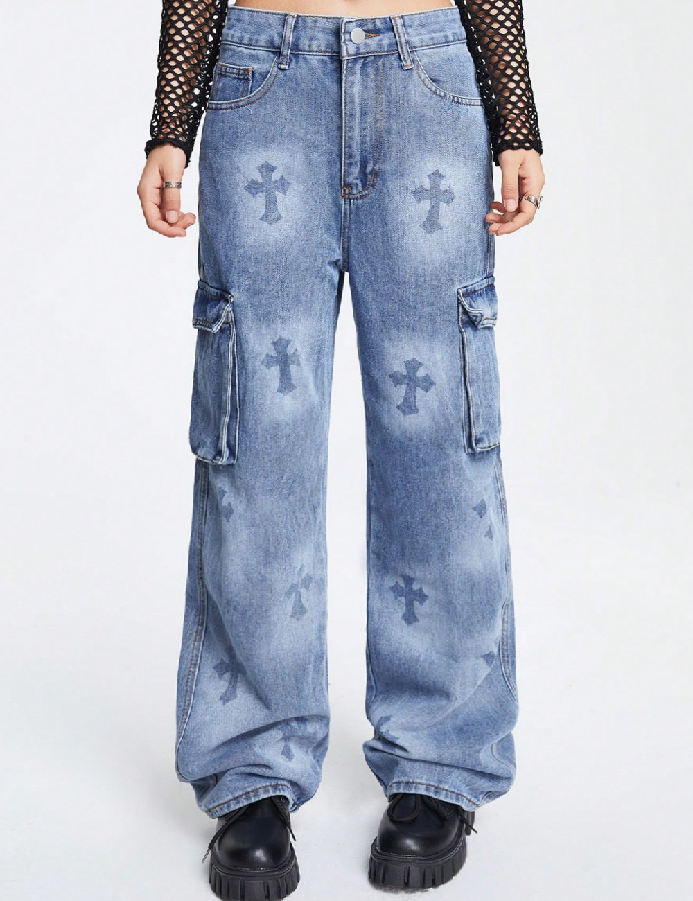 Blugi Romwe, albastru