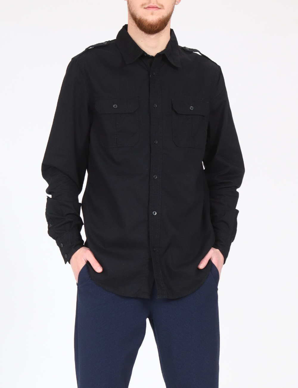 Camasa Bershka, negru