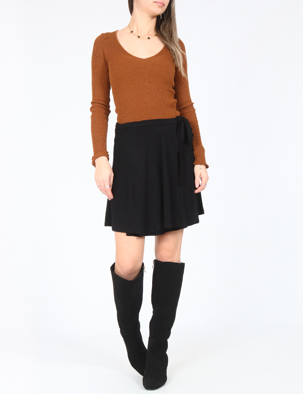 Fusta Bershka, negru