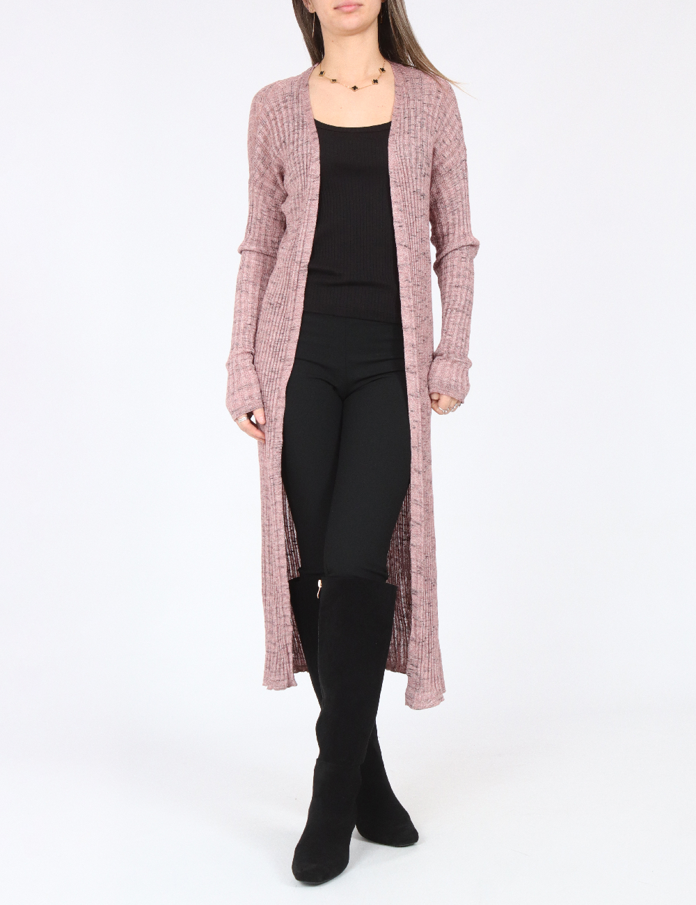 Cardigan Bershka, roz pudra